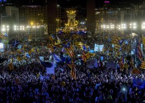 El independentismo saca músculo en Barcelona en la recta final hacia el 1-O