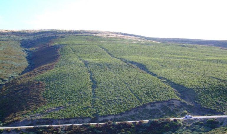 Imagen de la mina de oro romana localizada por el investigador Roberto Matías Imagen de la mina de oro romana localizada por el investigador Roberto Matías