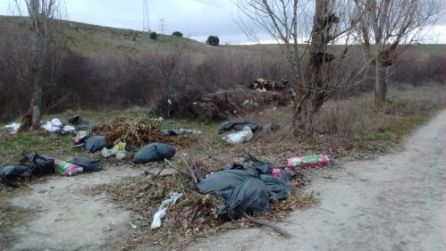 Vertido ilegal de basuras en parcela municipal al lado de la Normon. Vertido ilegal de basuras en parcela municipal al lado de la Normon.