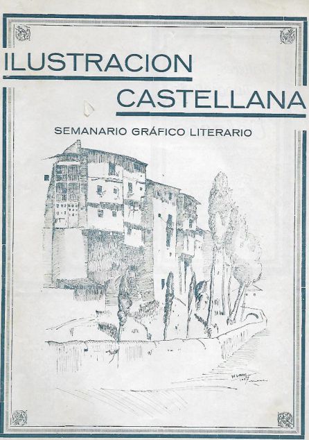Portada de la revista 'Ilustración Castellana' con dibujo de Cuenca de Wifredo Lam. Portada de la revista 'Ilustración Castellana' con dibujo de Cuenca de Wifredo Lam.