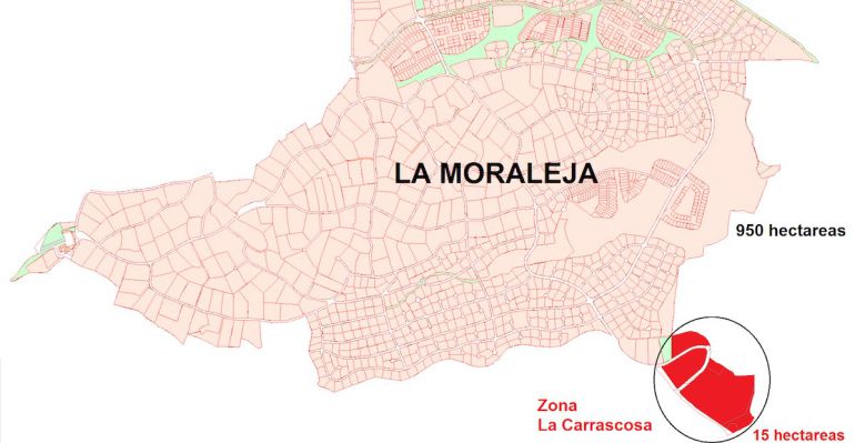 Situación de La Carrascosa en la urbanización La Moraleja de Alcobendas Situación de La Carrascosa en la urbanización La Moraleja de Alcobendas