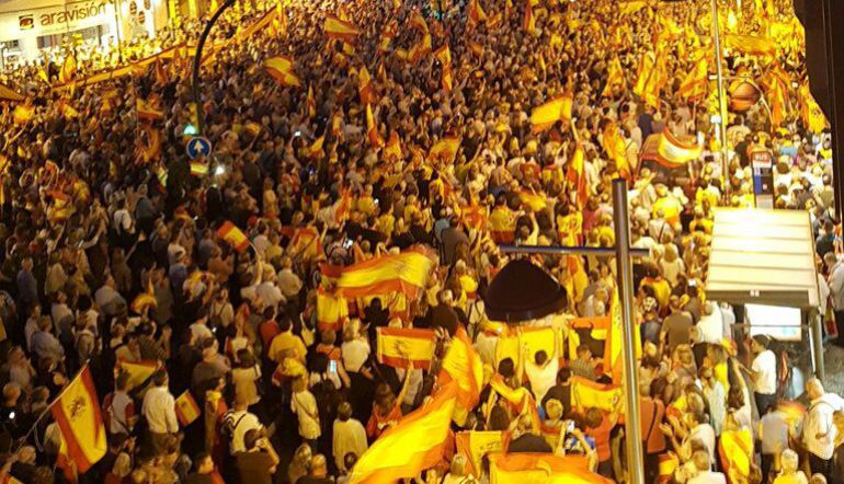 Imagen de la concentración de anoche en Zaragoza Imagen de la concentración de anoche en Zaragoza