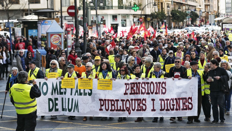 Manifestación por unas pensiones dignas en febrero Manifestación por unas pensiones dignas en febrero