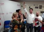 Antidio Fagúndez festeja su victoria en las primarias socialistas