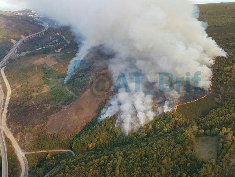 iImagen aérea del incendio iImagen aérea del incendio
