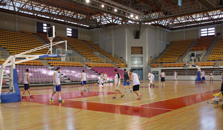 Imagen del Heraklion Arena, escenario del Olympiacos-Baskonia del jueves. Imagen del Heraklion Arena, escenario del Olympiacos-Baskonia del jueves.
