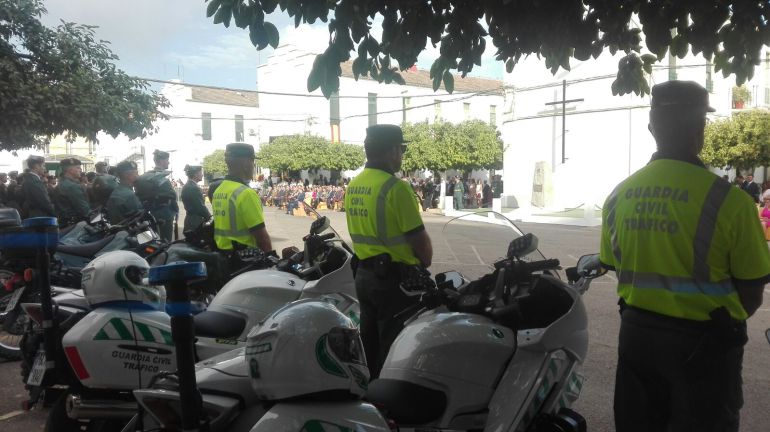 Acto de la Guardia Civil, esta mañana. Acto de la Guardia Civil, esta mañana.