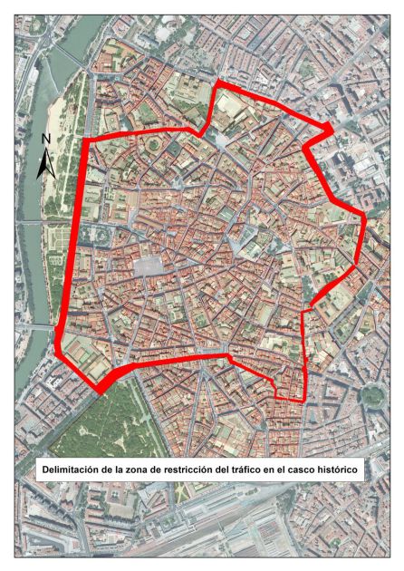 Imagen del área restringida al tráfico Imagen del área restringida al tráfico