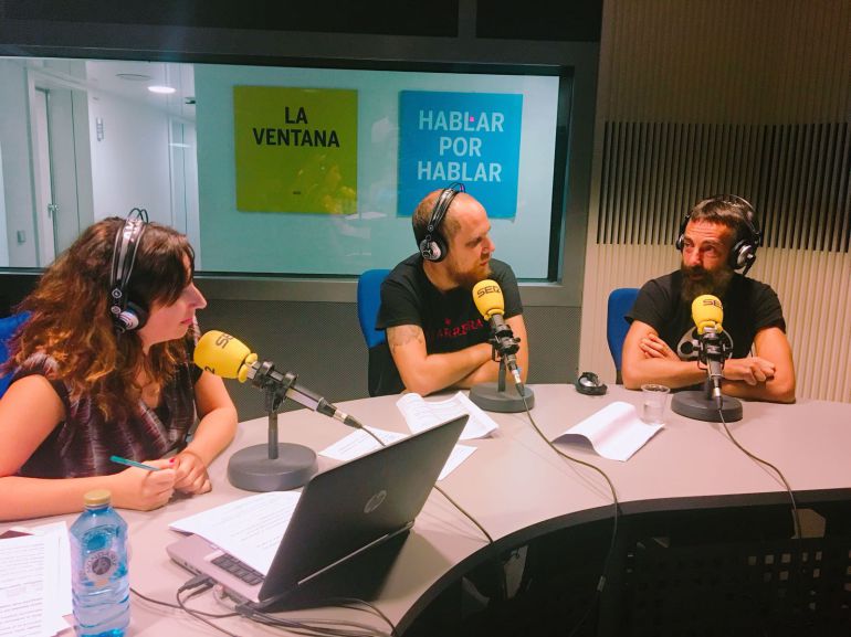 Puri Beltrán, Dani Cabezas y Carmelo López Puri Beltrán, Dani Cabezas y Carmelo López