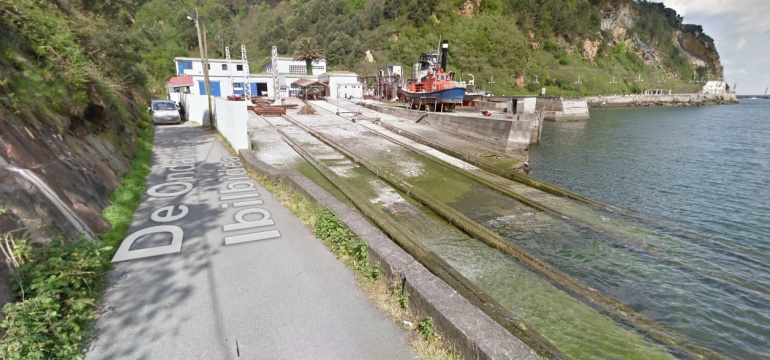 Imagen del astillero de Ondartxo. Imagen del astillero de Ondartxo.