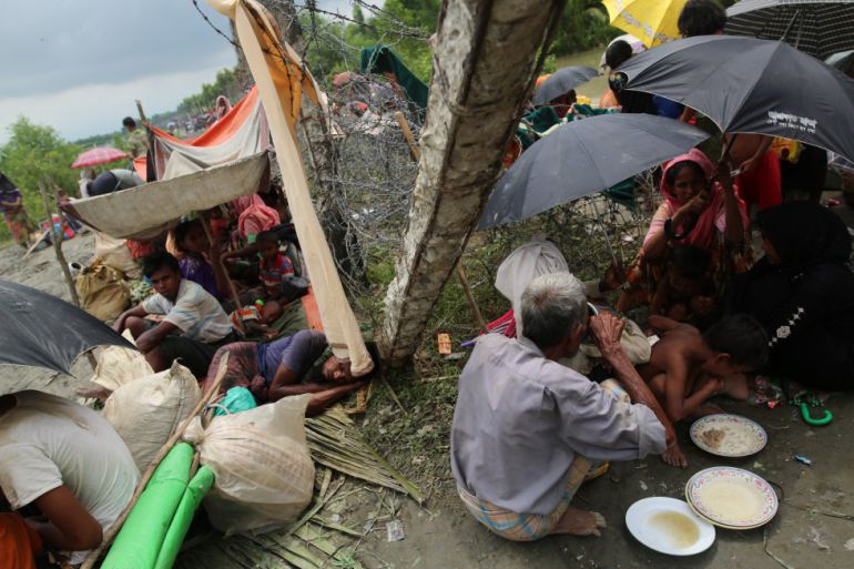 Uno de los campos de refugiados rohingyas en Bangladesh Uno de los campos de refugiados rohingyas en Bangladesh