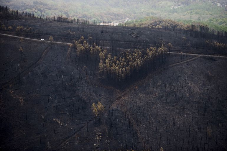 Ourense fue la provincia más afectada en la última oleada de incendios Ourense fue la provincia más afectada en la última oleada de incendios