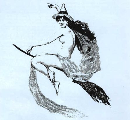 Ilustración sobre la hechicería de la revista "Alacena de Deseos"