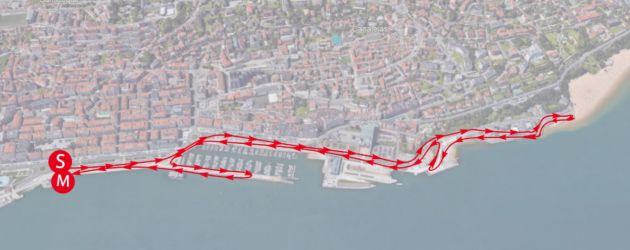 Recorrido de las dos pruebas de adultos, la de 5 y la de 10 kilómetros. Recorrido de las dos pruebas de adultos, la de 5 y la de 10 kilómetros.