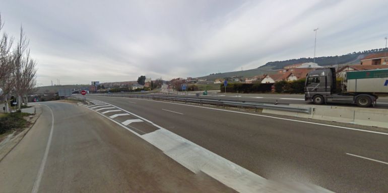 Trazado de la A-62 a su paso por Simancas Trazado de la A-62 a su paso por Simancas
