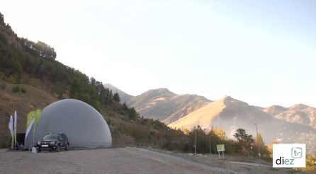 El planetario se ha instalado en la explanada de La Garita El planetario se ha instalado en la explanada de La Garita