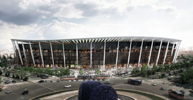Foto del Nuevo Mestalla proyecto 2017. Foto del Nuevo Mestalla proyecto 2017.