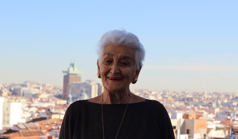 Hilda Farfante en la terraza de la Ser
