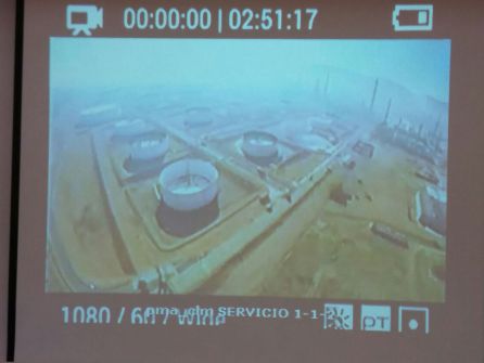 Imagen tomada por el Dron del Plan de Emergencia Exterior de Puertollano Imagen tomada por el Dron del Plan de Emergencia Exterior de Puertollano