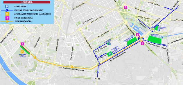 Recorrido del Maratón Valencia Trinidad Alfonso y afecciones al tráfico Recorrido del Maratón Valencia Trinidad Alfonso y afecciones al tráfico