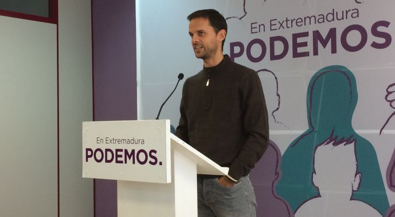 Álvaro Jaén, líder de Podemos Extremadura Álvaro Jaén, líder de Podemos Extremadura