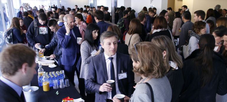 Imagen del descanso durante el Bilbao Youth Employement Forum-BYEF 2016 Imagen del descanso durante el Bilbao Youth Employement Forum-BYEF 2016