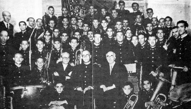 Banda de Música de Cuenca en 1945. Banda de Música de Cuenca en 1945.