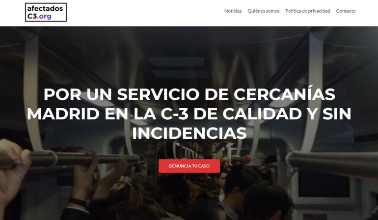 Página de inicio de la web