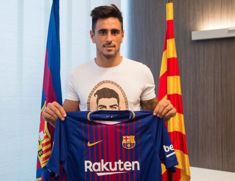 David Costas el día de su presentación como jugador del Barcça B David Costas el día de su presentación como jugador del Barcça B
