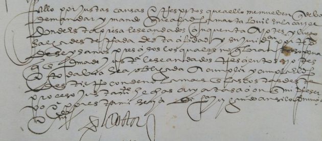 Sentencia contra una alcahueta. Sentencia contra una alcahueta.