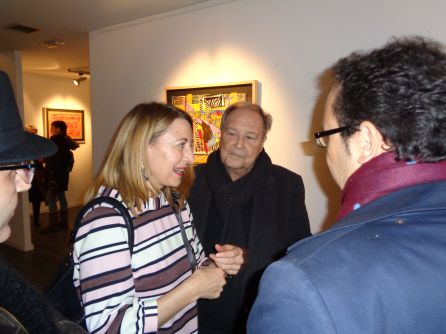 Vicente Verdú acompañado por la concejala Celia Bombín y el galerista Rodrigo Juarranz en la inauguración de la exposición Vicente Verdú acompañado por la concejala Celia Bombín y el galerista Rodrigo Juarranz en la inauguración de la exposición