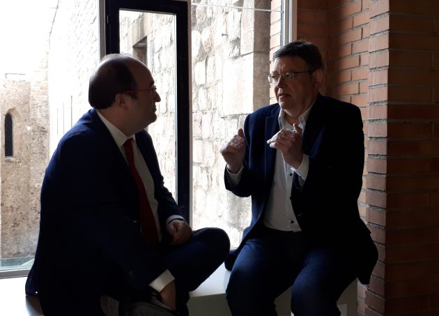 Ximo Puig y Miquel Iceta en Barcelona Ximo Puig y Miquel Iceta en Barcelona