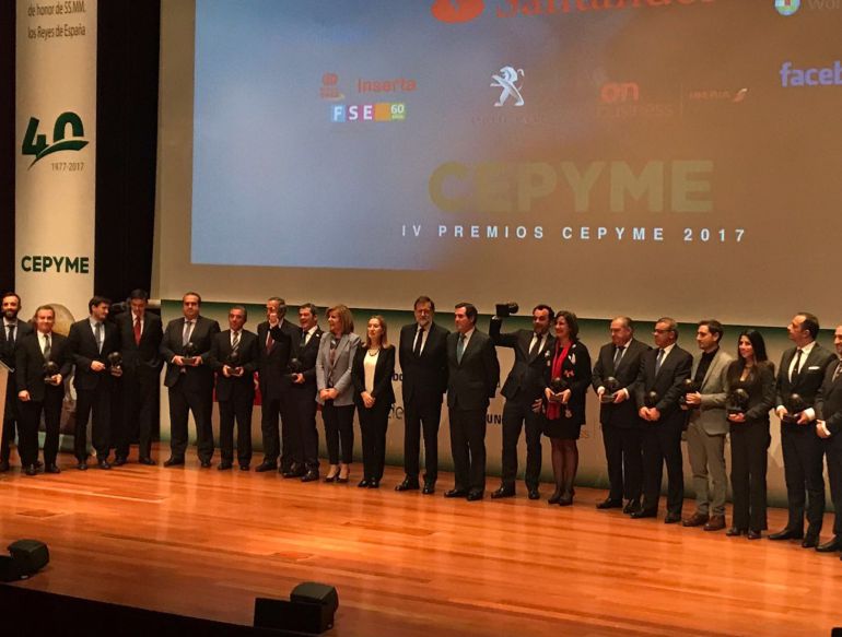 Entrega de los premios CEPYME 2017. Entrega de los premios CEPYME 2017.