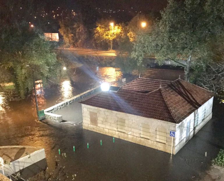 Inundación en Gondomar por el desborde del Río Miñor Inundación en Gondomar por el desborde del Río Miñor
