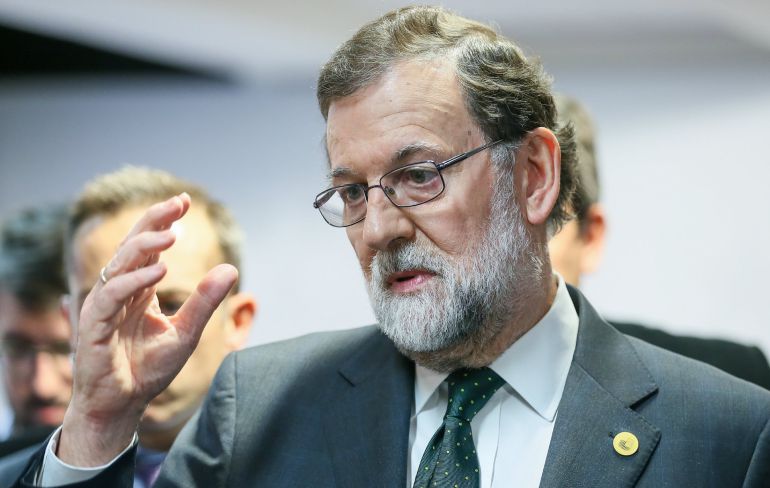 El presidente del Gobierno español, Mariano Rajoy, al finalizar la segunda jornada de la cumbre europea en Bruselas, El presidente del Gobierno español, Mariano Rajoy, al finalizar la segunda jornada de la cumbre europea en Bruselas,