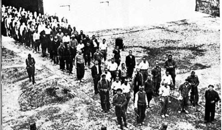 Presos en el campo de concentración de Los Almendros