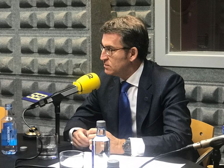 El presidente de la Xunta en los estudios de Radio Vigo El presidente de la Xunta en los estudios de Radio Vigo