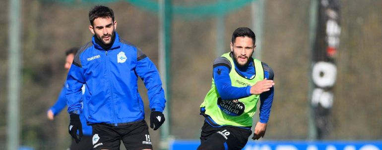 Andone, durante el entrenamiento de hoy Andone, durante el entrenamiento de hoy