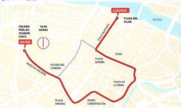 Recorrido de la Cabalgata de los Reyes Magos por las calles de Zaragoza Recorrido de la Cabalgata de los Reyes Magos por las calles de Zaragoza