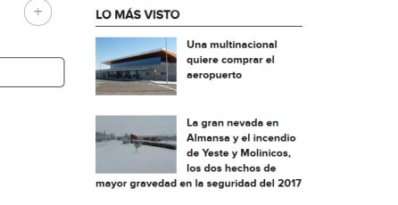 La noticia de la venta del aeropuerto ha sido la más leída en nuestra web La noticia de la venta del aeropuerto ha sido la más leída en nuestra web