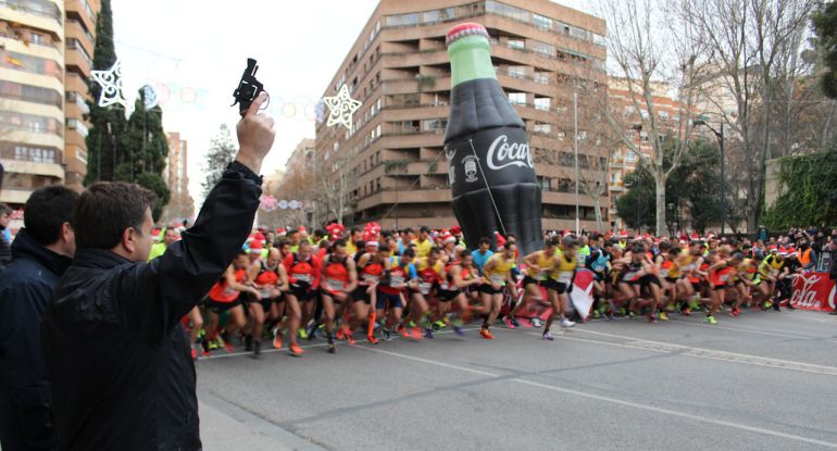 Momento de la salida de la San Silvestre 2017 Momento de la salida de la San Silvestre 2017