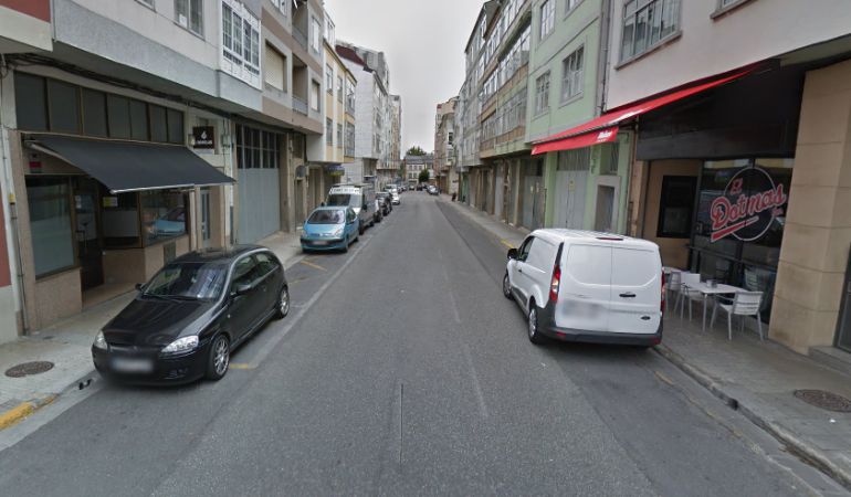 Calle San Isidro Labrador de Lugo, donde se ha producido el suceso Calle San Isidro Labrador de Lugo, donde se ha producido el suceso