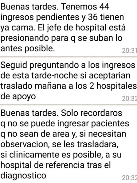 El gerente del Ramón y Cajal niega el ingreso a los pacientes que llegan a urgencias y no pertenecen al hospital