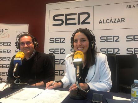 José Juan Fernández, alcalde y Gema Molina José Juan Fernández, alcalde y Gema Molina