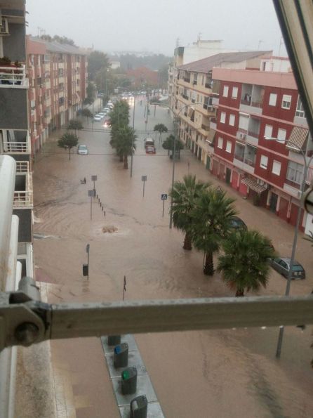 Avenida Jaime I tras las lluvias de octubre de 2016 Avenida Jaime I tras las lluvias de octubre de 2016