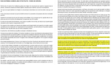 Ramon Royes anuncia que no es presentarà al 2019 perquè el PDeCAT no li ha confiat responsabilitats de país: Ramon Royes no es presentarà al 2019 perquè el PDeCAT no li ha confiat responsabilitats de país Ramon Royes anuncia que no es presentarà al 2019 perquè el PDeCAT no li ha confiat responsabilitats de país: Ramon Royes no es presentarà al 2019 perquè el PDeCAT no li ha confiat responsabilitats de país