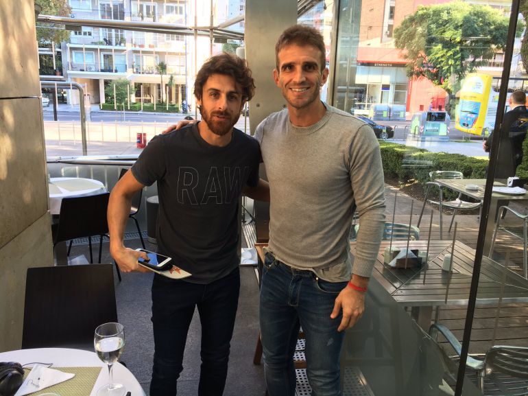 Iván Alonso se reúne con el nuevo 'jefe' del Real Murcia Iván Alonso se reúne con el nuevo 'jefe' del Real Murcia