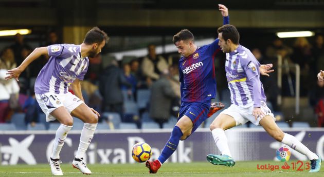 Un práctico Real Valladolid gana en Barcelona: Prácticos y efectivos Un práctico Real Valladolid gana en Barcelona: Prácticos y efectivos