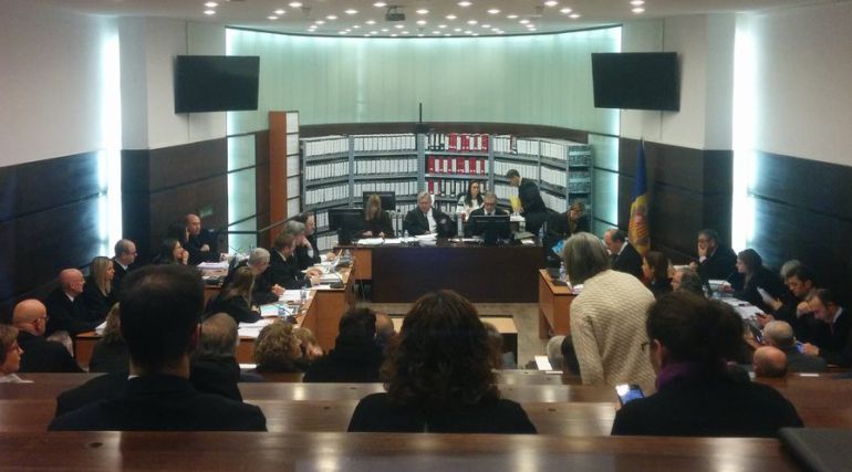 Inici de la segona jornada del macrojudici de BPA, aquest dimarts a la sala habilitada a Prada Casadet per a aquesta causa. Inici de la segona jornada del macrojudici de BPA, aquest dimarts a la sala habilitada a Prada Casadet per a aquesta causa.