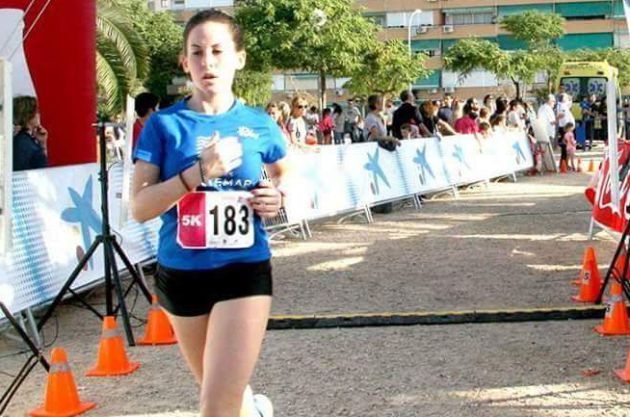 Raquel Piqueras en una carrera Raquel Piqueras en una carrera